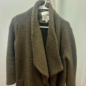 BB Dakota Drapey Long Jacket - Olive Green